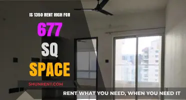 Is $1350 Rent Reasonable for a 677 Sq Ft Space?