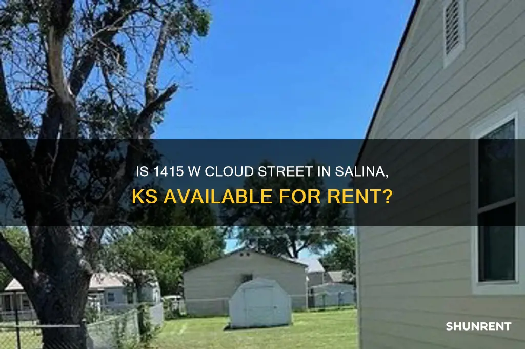 is 1415 w cloud street salina ks for rent