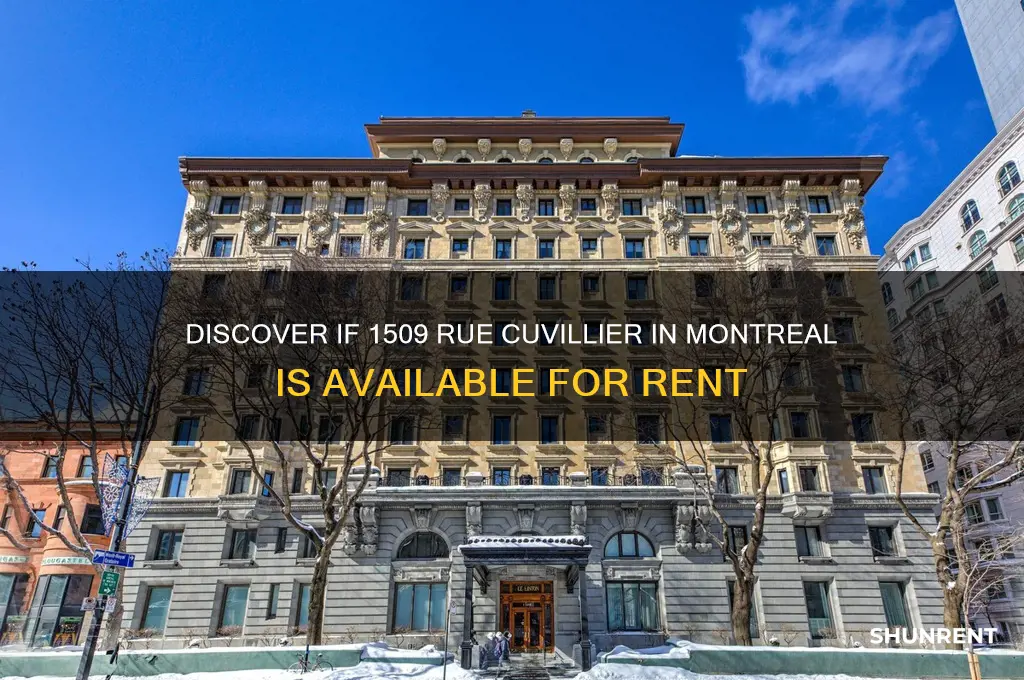 is 1509 rue cuvillier montreal for rent