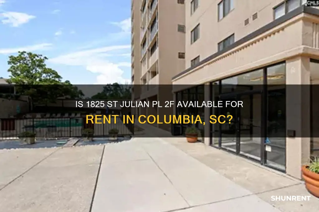 is 1825 st julian pl 2f for rent columbia sc