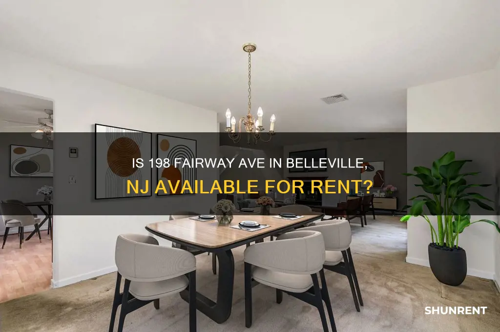 is 198 fairway ave in belleville nj for rent