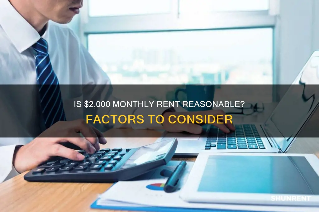 is 2 thousand a month rent godo