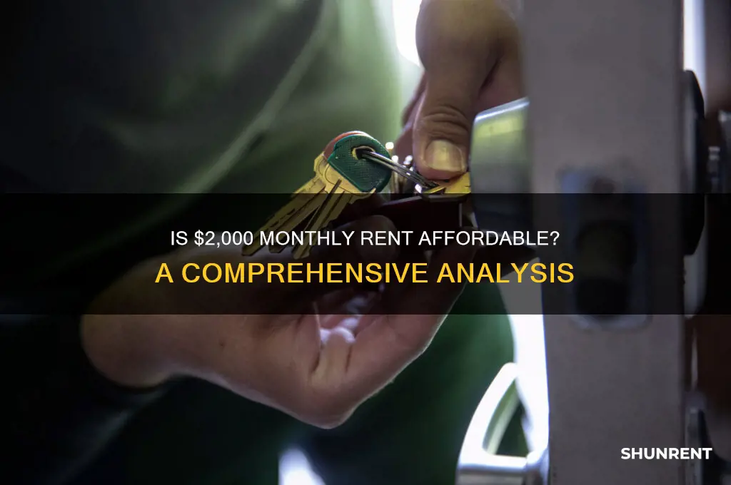 is 2 thousand a month rent good