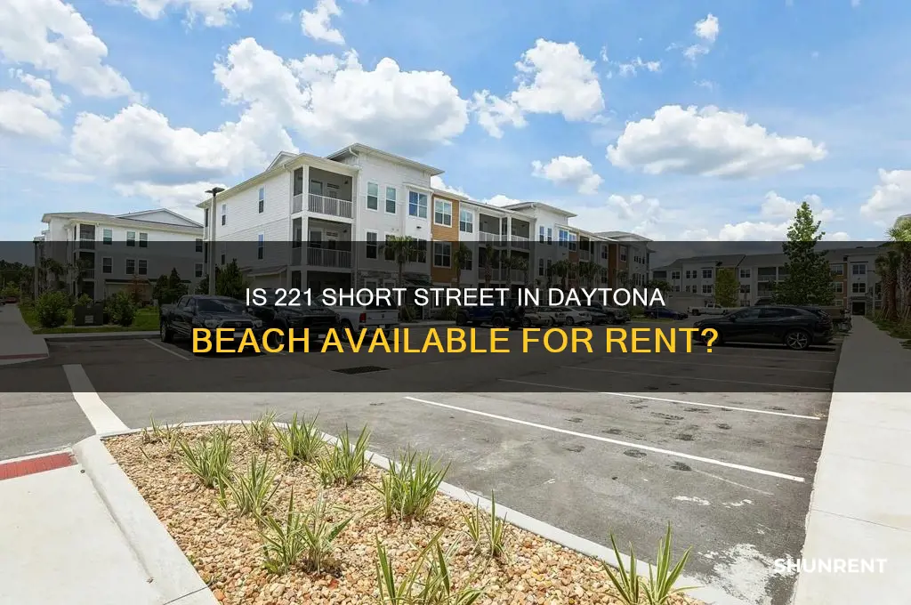is 221 short street in daytona for rent