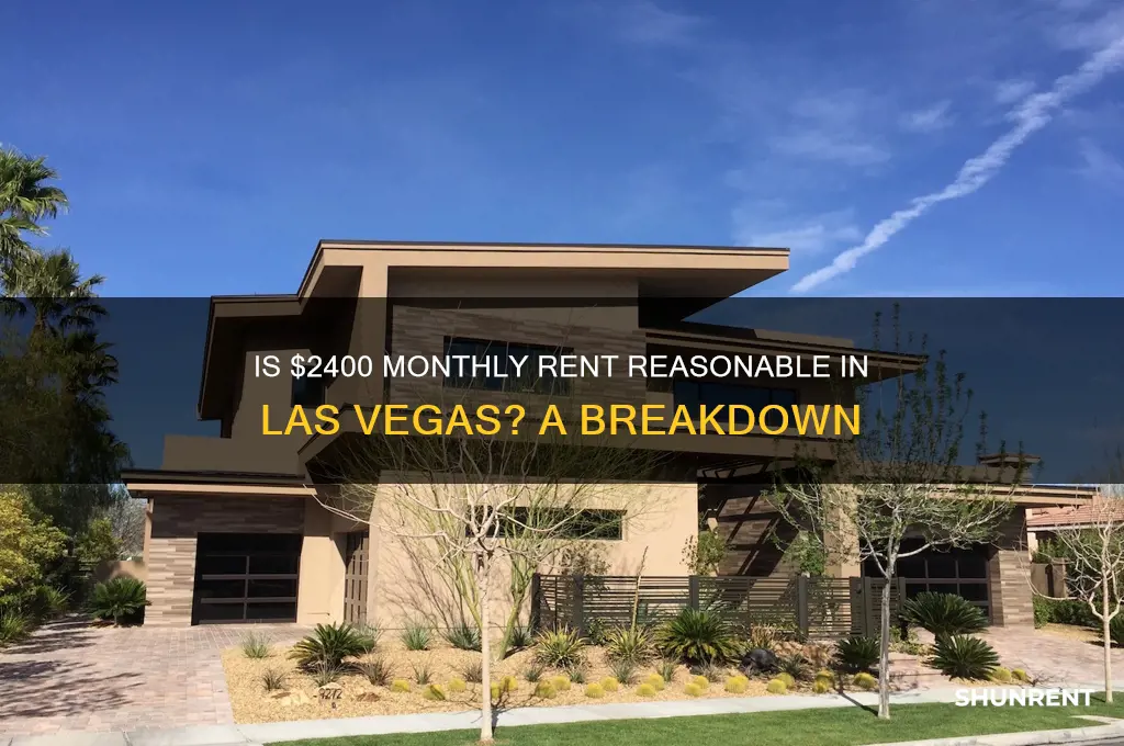 is 2400 mo good rent in las vegas