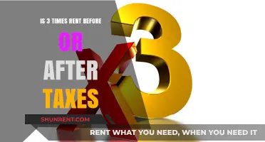 Understanding the 3x Rent Rule: Before or After Taxes?