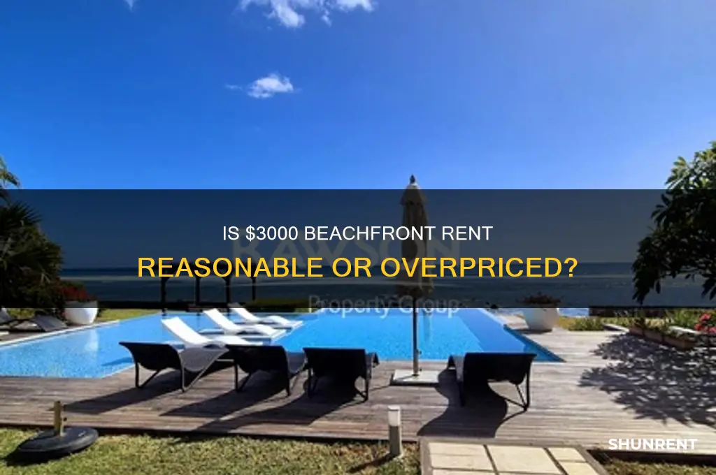 is 3000 alot for rent at the beach