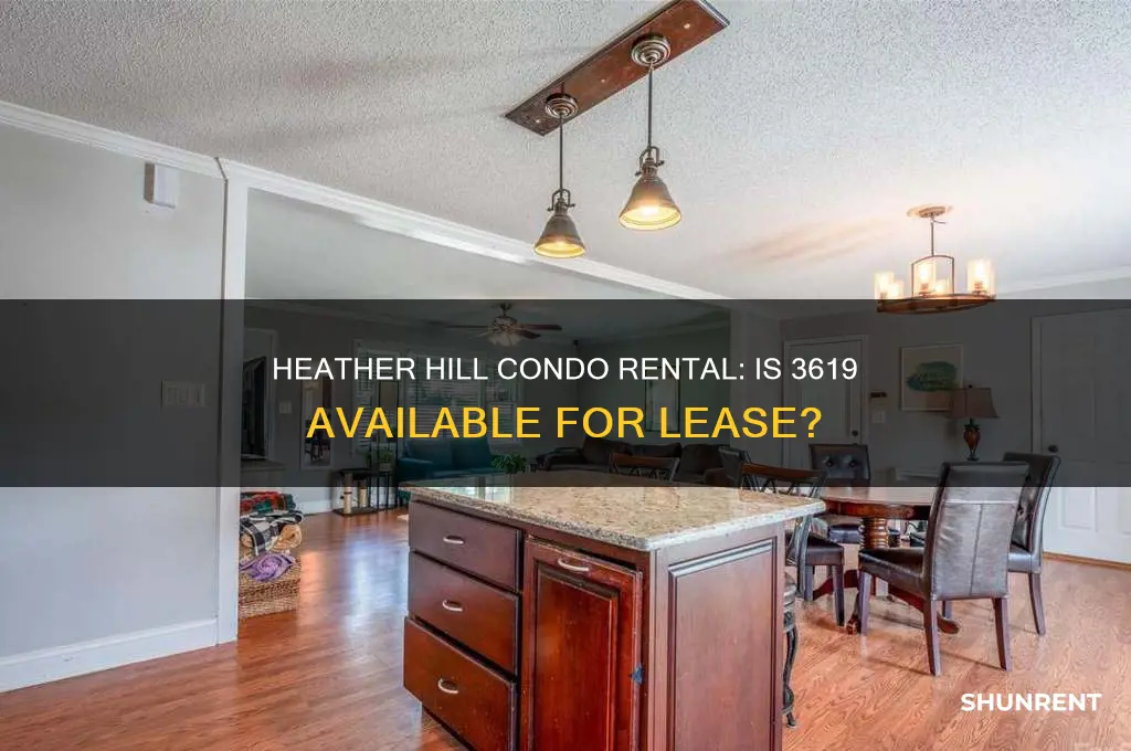 is 3619 heather hill condo for rent