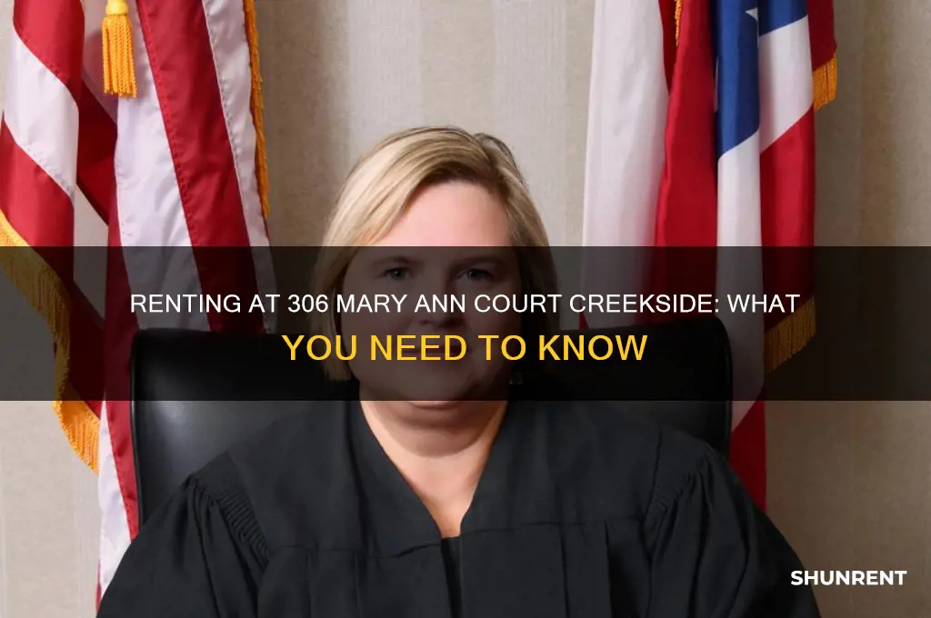 is 3o6 condo at mary ann court creekside for rent
