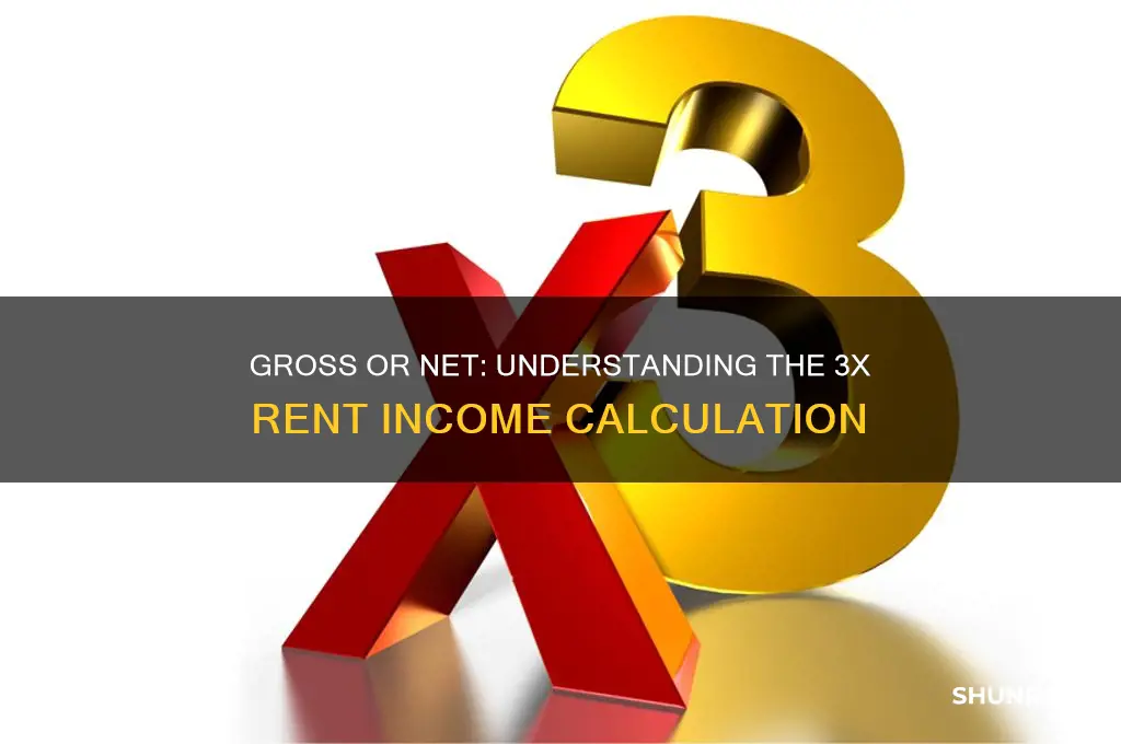 is 3x rent based on gross or net income