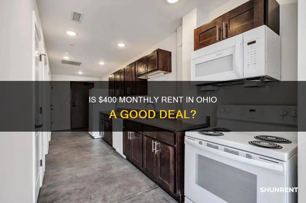 is 400 a month in rent in ohio good