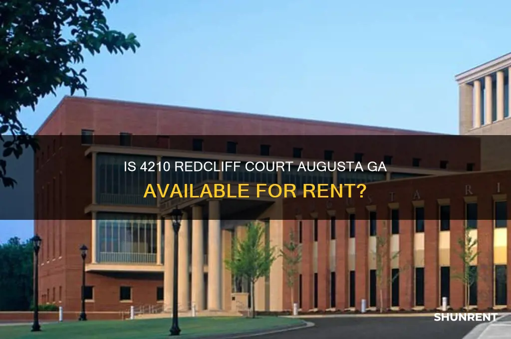 is 4210 redcliff court augusta ga for rent