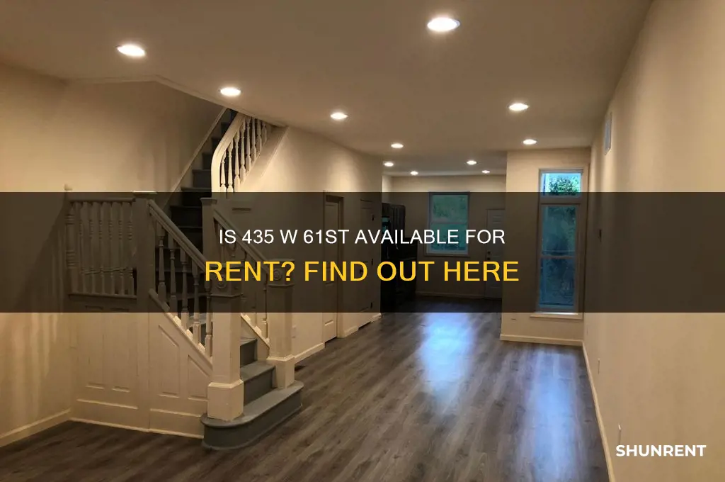 is 435 w 61 st for rent