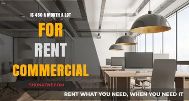 Is $450 Monthly Rent Reasonable for Commercial Spaces?