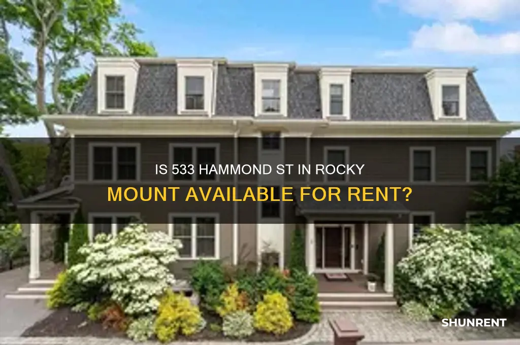 is 533 hammond st rocky mount for rent