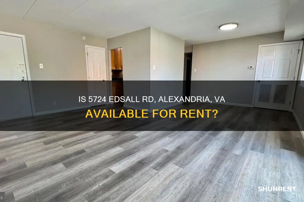 is 5724 edsall rd va alexandriafor rent
