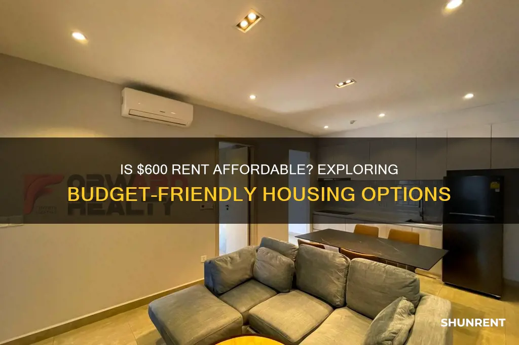 is 600 dollars a lot for rent