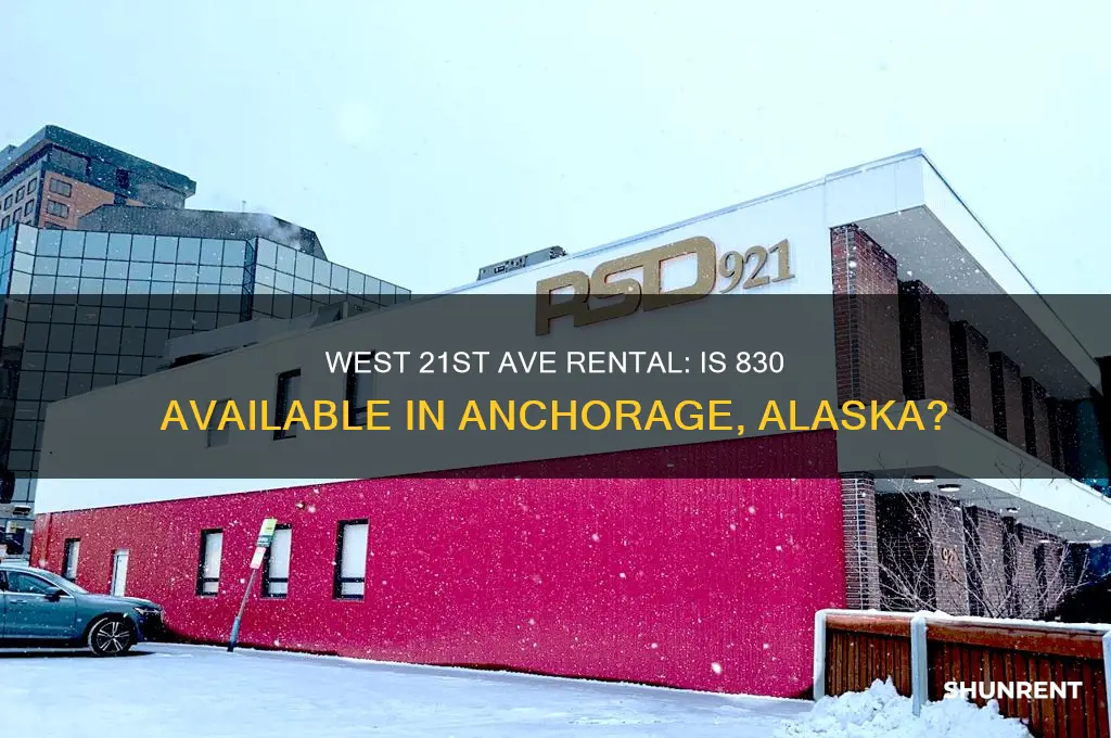 is 830 west 21 ave for rent in anchorage alaska