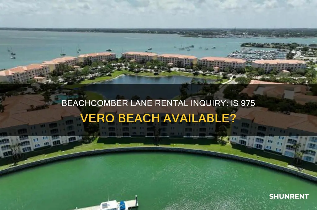 is 975 beachcomber lane in vero beach for rent