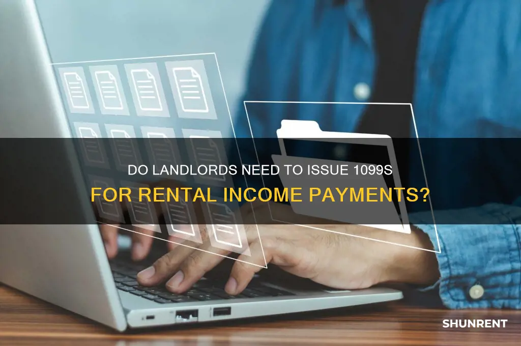 is a 1099 issued for rent payments
