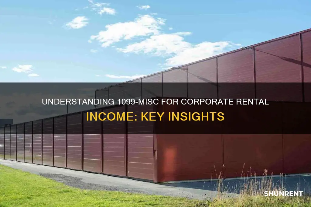 is a 1099 misc for rent sent to a corporation