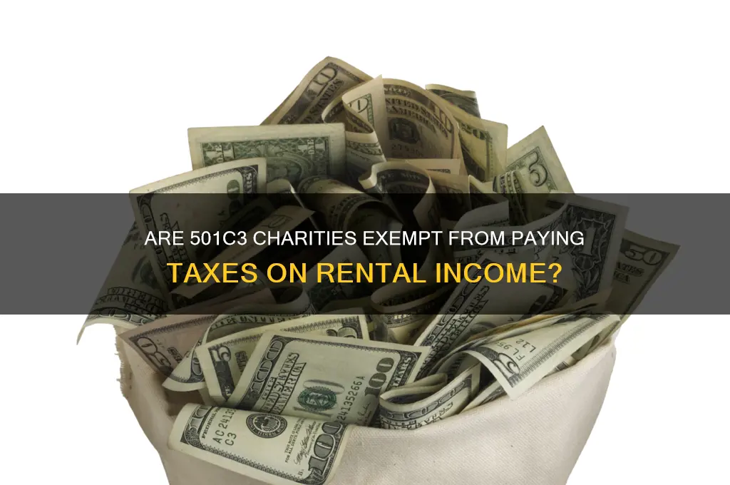 is a 501c3 charity exempt from tax on rent