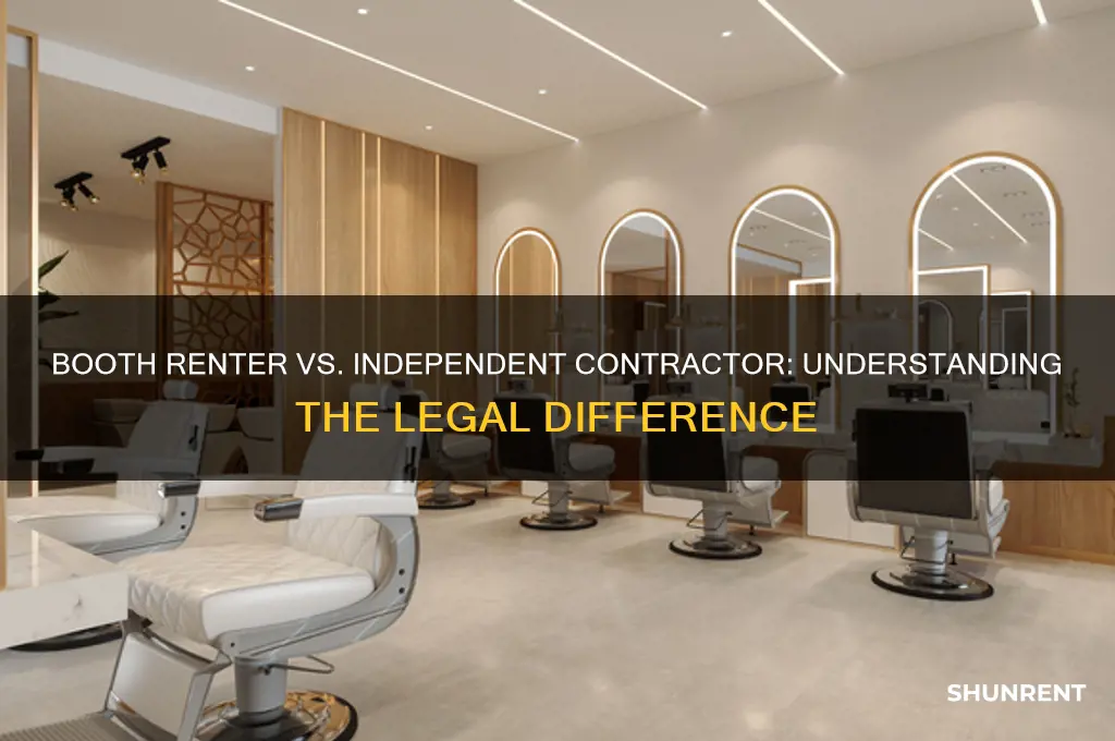 is a booth renter an independent contractor