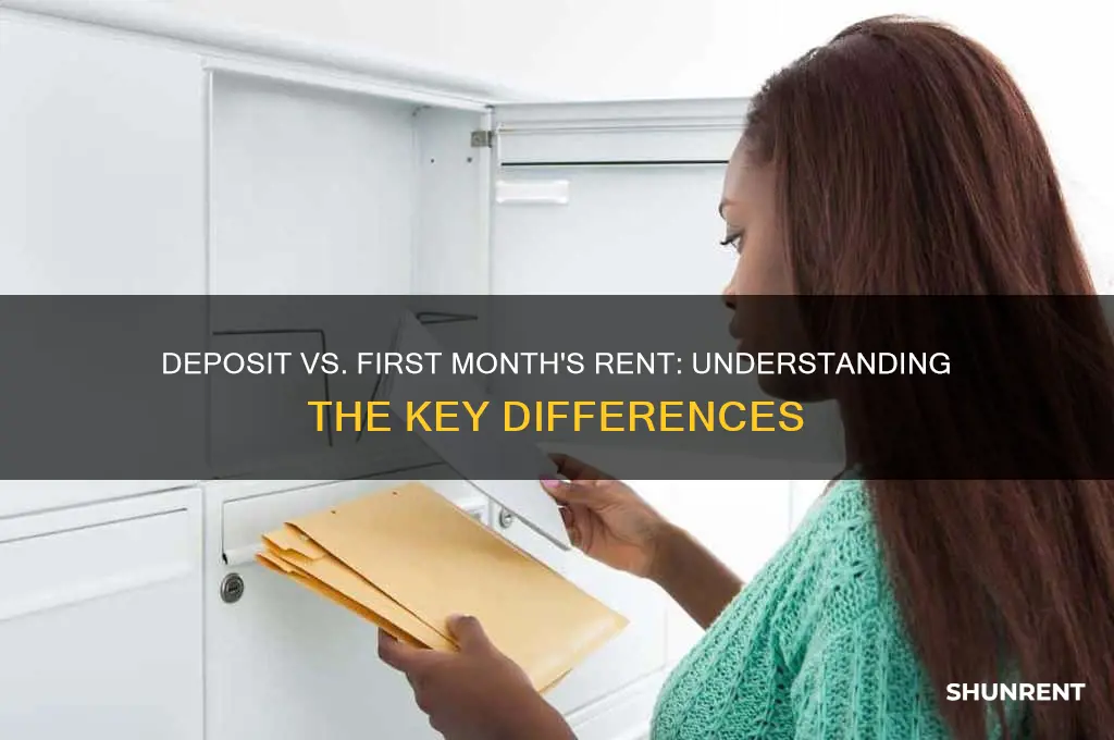 is a deposit the same as first month