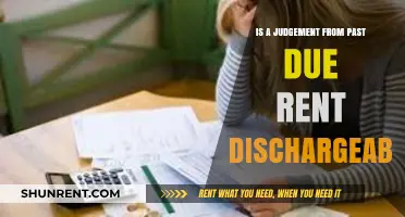 Can Past Due Rent Judgments Be Discharged in Bankruptcy?