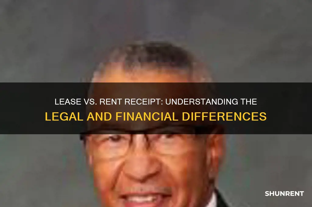 is a lease a form of rent receipt