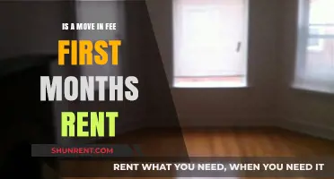 Is a Move-In Fee the Same as First Month's Rent?