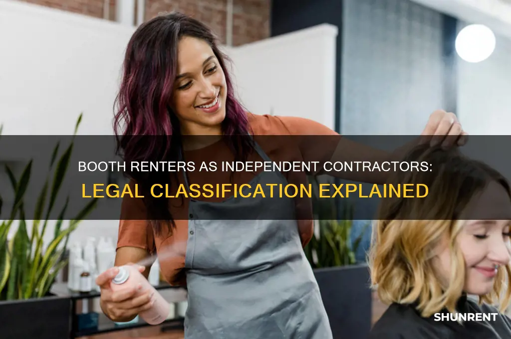 is a person who rents a booth considered independent contractor