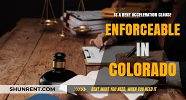 Is a Rent Acceleration Clause Enforceable in Colorado? Legal Insights