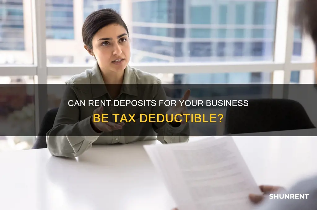 is a rent deposit business tax deductible
