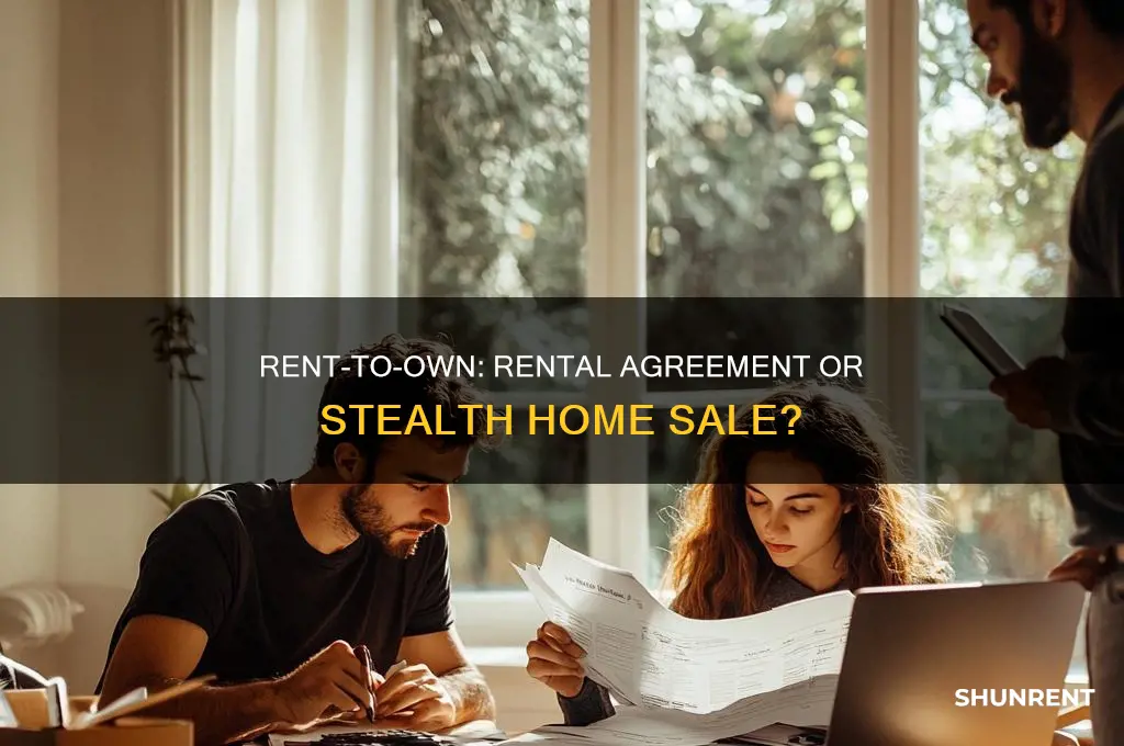 is a rent to owm a rental or a sale