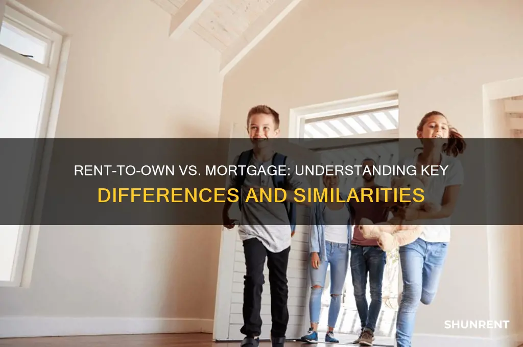 is a rent to own the same as a mortgage