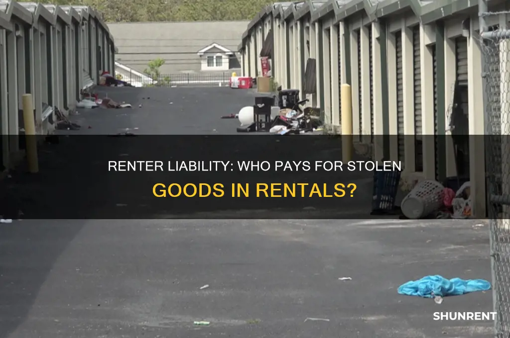 is a renter liable for damages of a stolen good