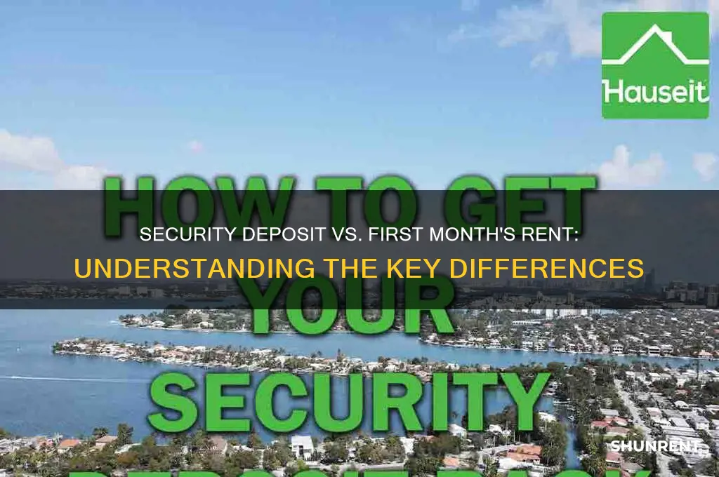 is a security deposit first month