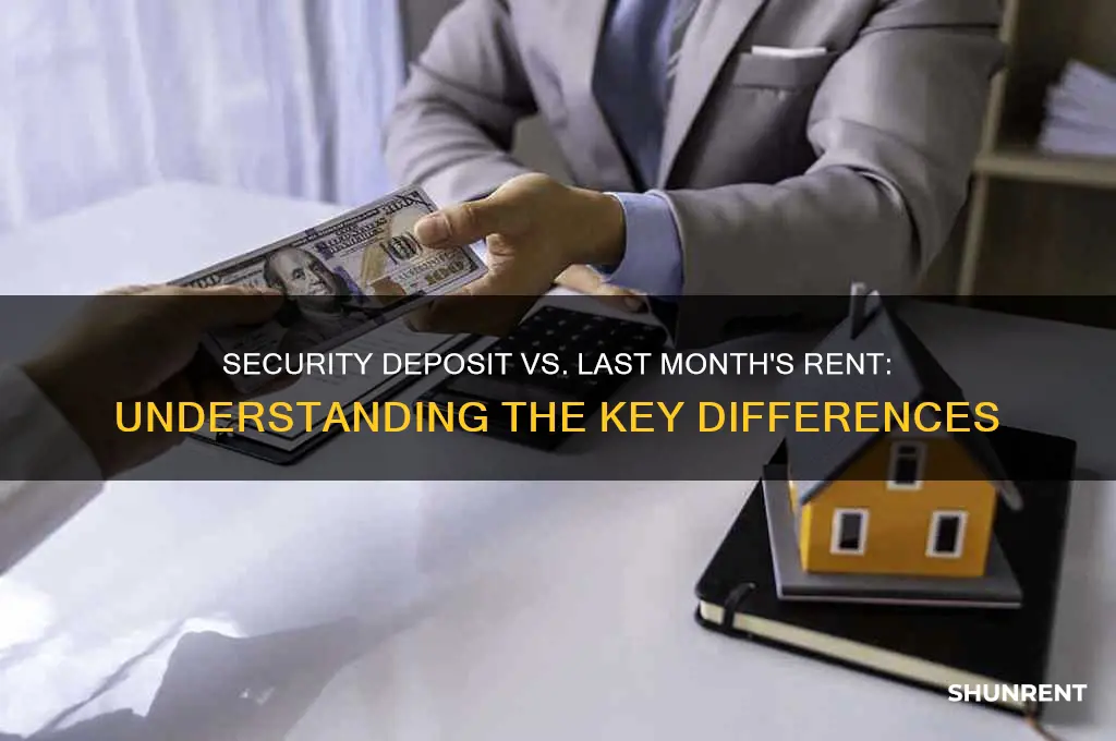 is a security deposit the same as last month