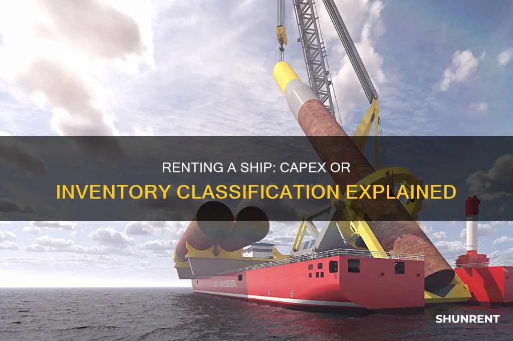 is a ship that you rent considered capex or inventory