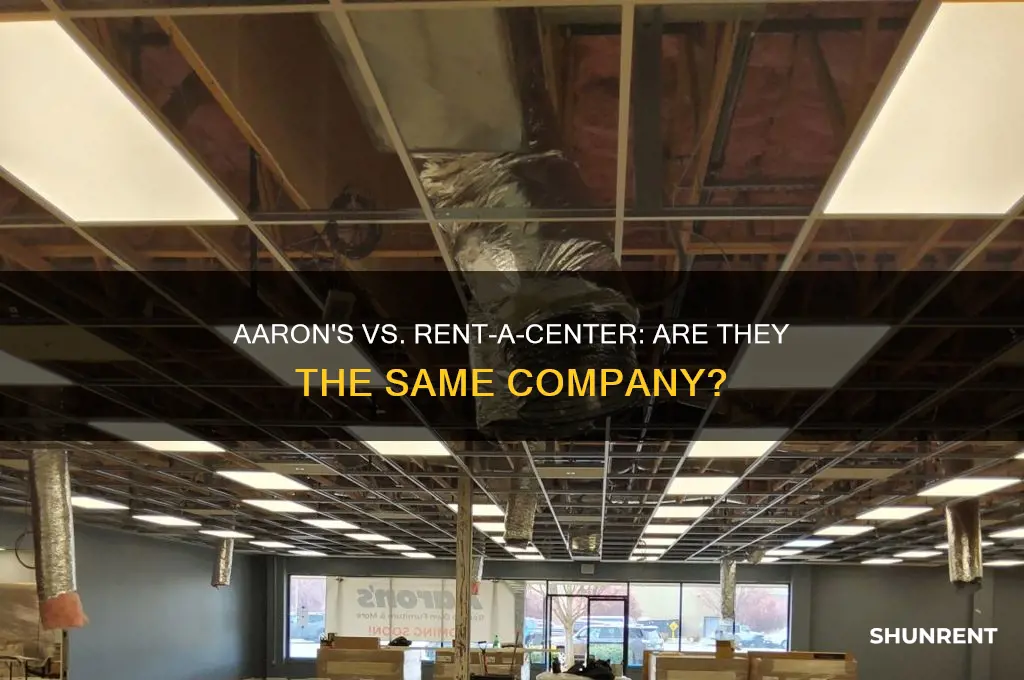 is aarons and rent a center the same company