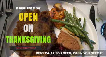 Is Aaron's Rent-to-Own Open on Thanksgiving? Check Holiday Hours