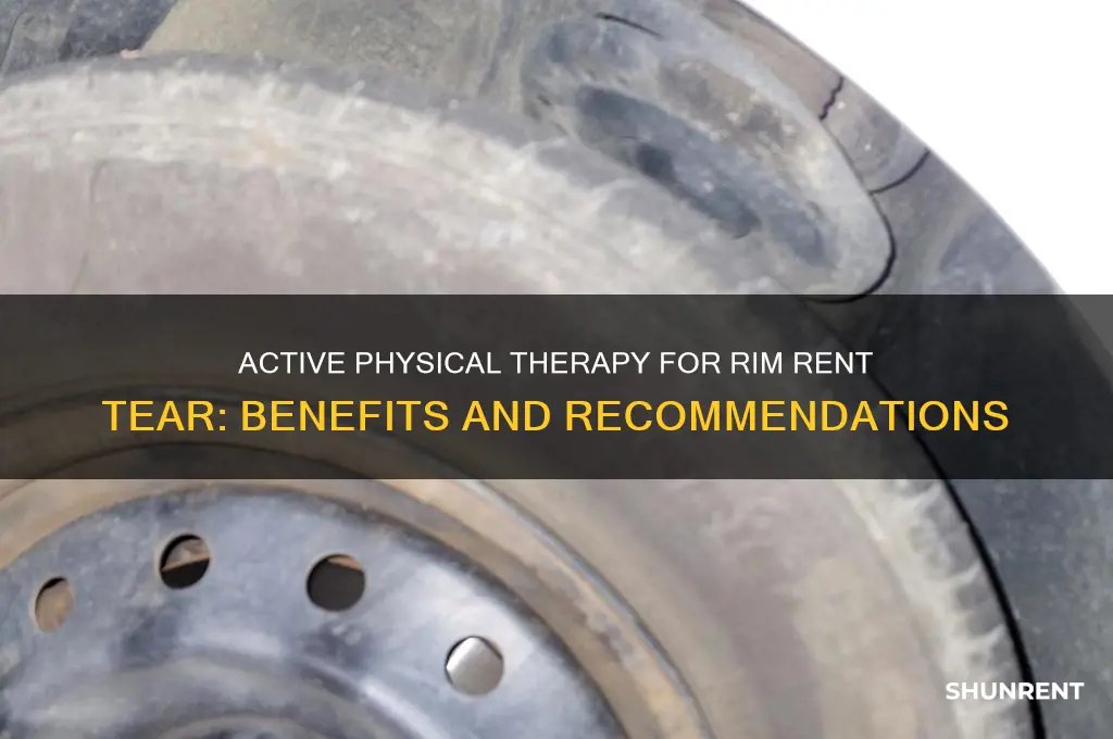 is active physical therapy recommended for a rim rent tear