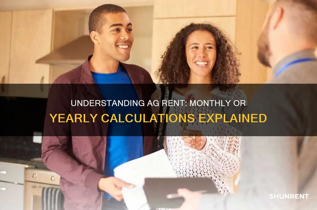 is ag rent figured on a montly or yearly basis
