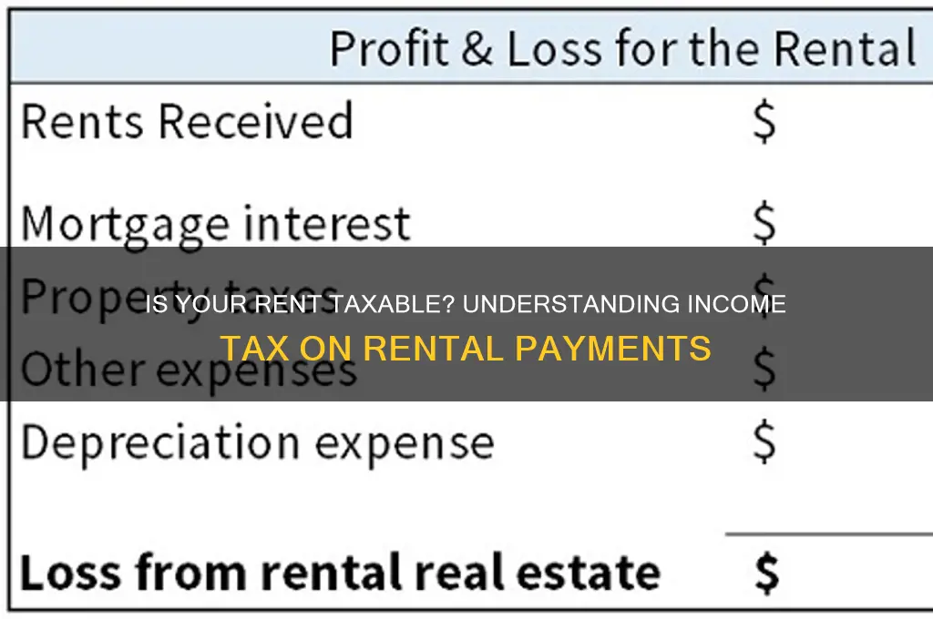 is all of rent considered taxable income