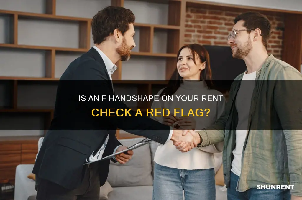 is an f handshape on the back of your rent