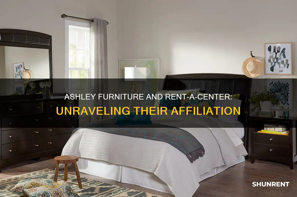 is ashley furniture store affiliated with rent a center