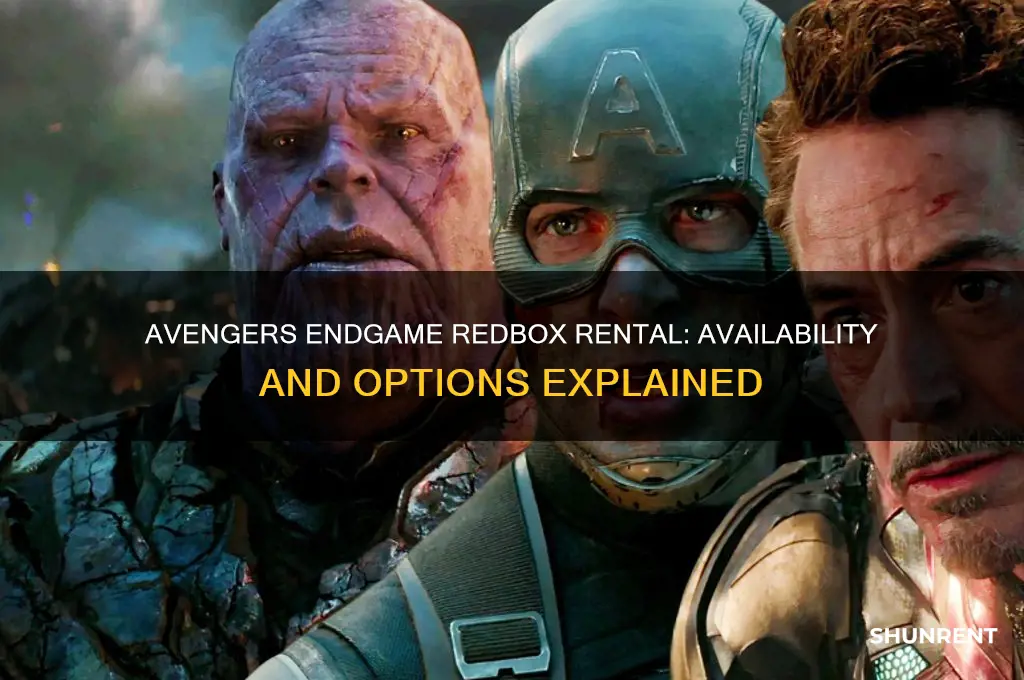is avengers endgame available for rent in redbox
