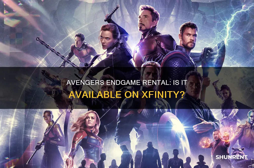 is avengers endgame available to rent on xfinity