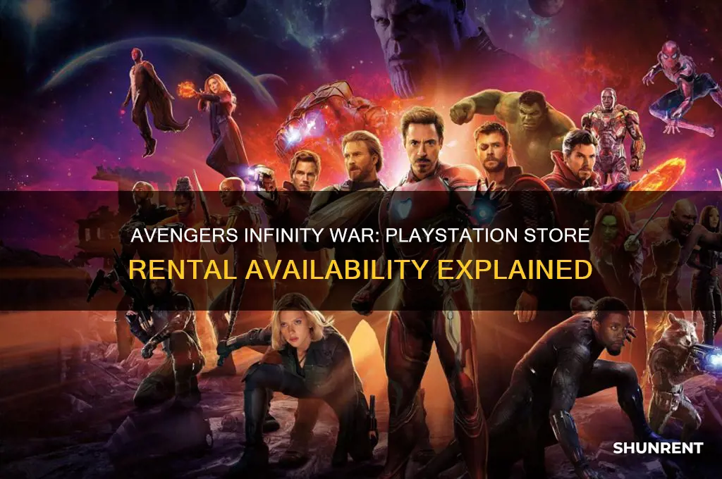 is avengers infinity war available on playstation store to rent